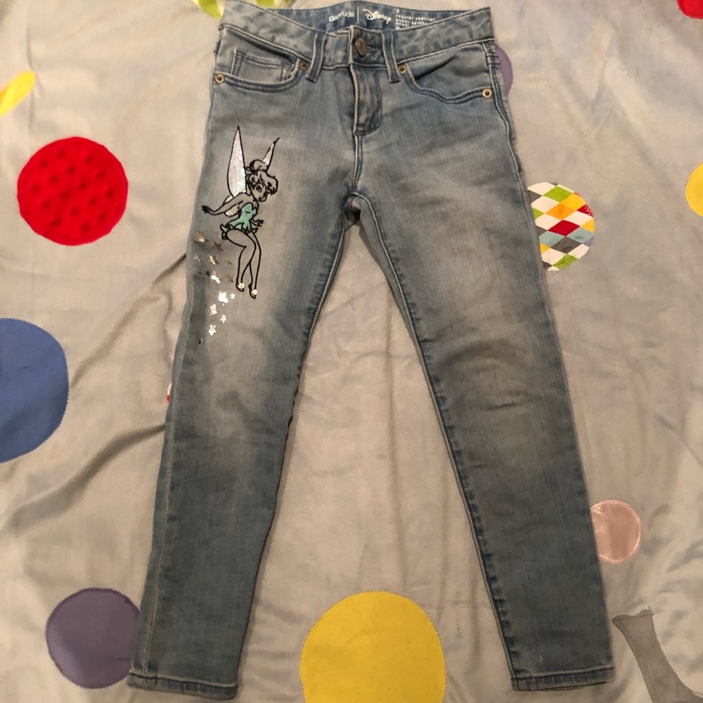 Girls jeans with Tinker Bell appliqué